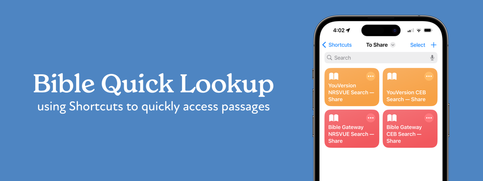 How I Work: Look Up Bible Passages with These Shortcuts